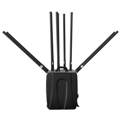 Durable aluminum 12band  waterproof Shell RF drone Signal Jammer manpack