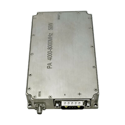 Amplificador de potência de banda ultra larga para sistema de segurança civil 50W 4G-8G 28V amplificador de potência de grau industrial