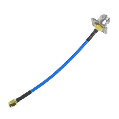 Cable coaxial RF feminino de tipo N para SMA masculino de 50 Ohm com baixa perda DC‐18 GHz para interferência de sinal de drones e comunicação sem fio