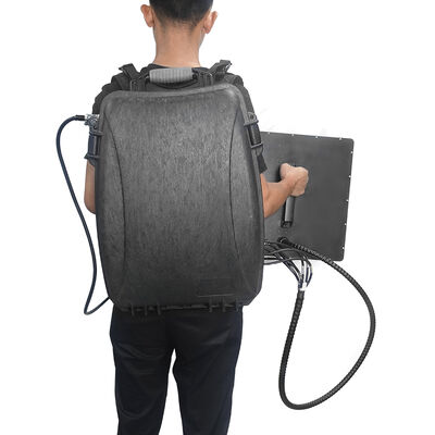 TX-BF05 Anti-Drone Jammer de Segurança | Estilo Mochila 1000-2000M Longa Distância Drone Signal Jammer com Carregamento Duplo