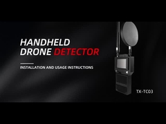 Detector de sinal manual personalizado de 1,5-2 km 3 canais para anti FPV